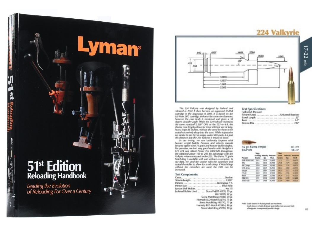 Lyman 51st Edition RELOADING HANDBOOK Softcover Herlaad Handboek uitgave 51